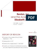 Revlon and The Acquisition of Elizabeth Arden