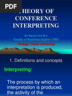 THEORY OF CONFERENCE INTERPRETING (Full)