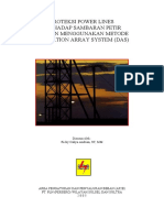 Proteksi Power Lines Terhadap Sambaran Petir Dengan Menggunakan Metode Dissipation Array System (Das)