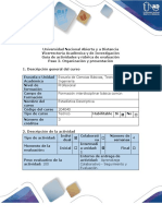 Guía de Actividades y Rúbrica de Evaluación - Paso 2- Organización y Presentación