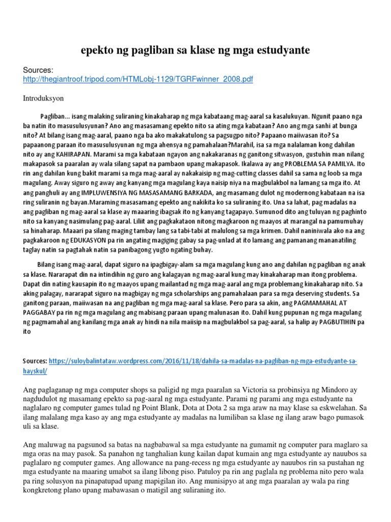 Pagliban sa klase thesis 07 image