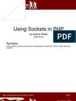 Using Sockets in PHP