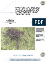 Assessment of Health Risk Due To Presence of Hazardous Air Pollutants in Diverse Urban Built-Up Area