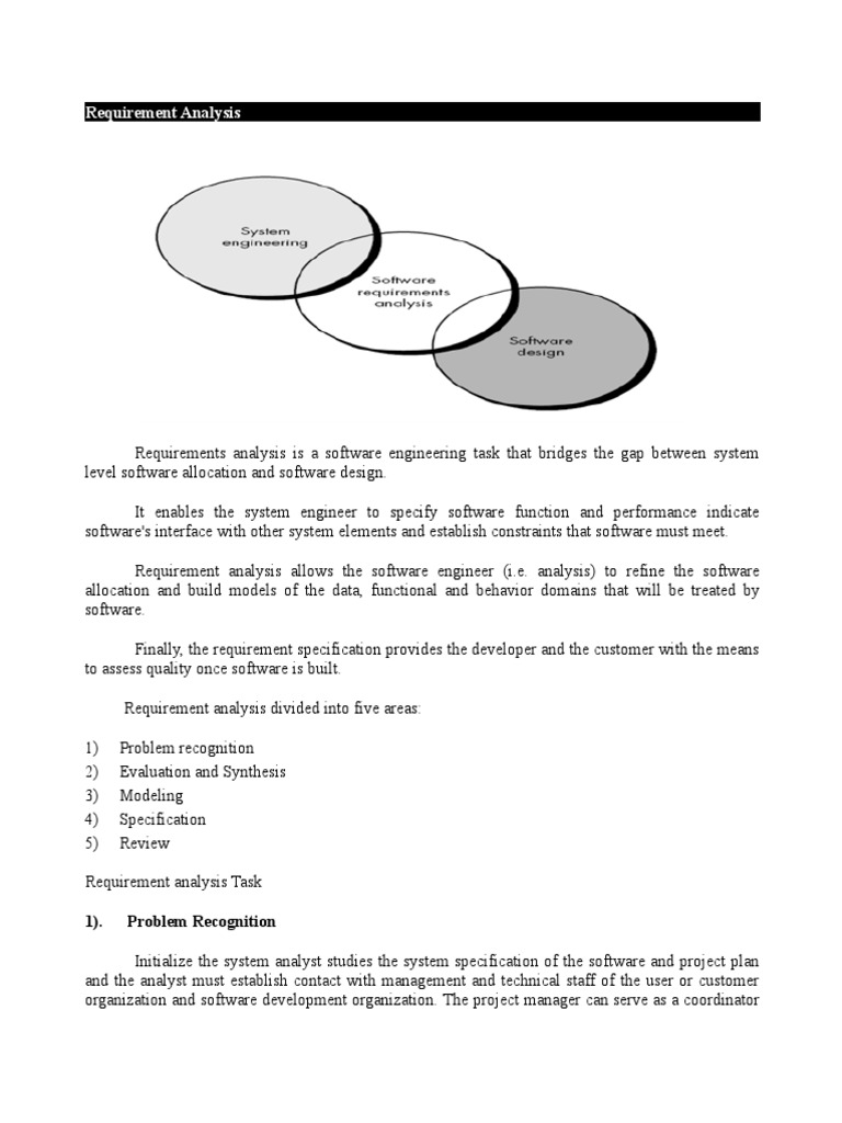 Understanding Requirement Analysis | PDF | Software Development ...