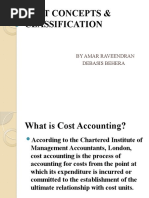 Cost Concepts & Classification