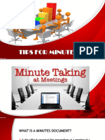 Minutes Taking