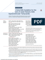 2015 ACC AHA HRS Guideline For The Management of Adult Patients With Supraventricular Tachycardia