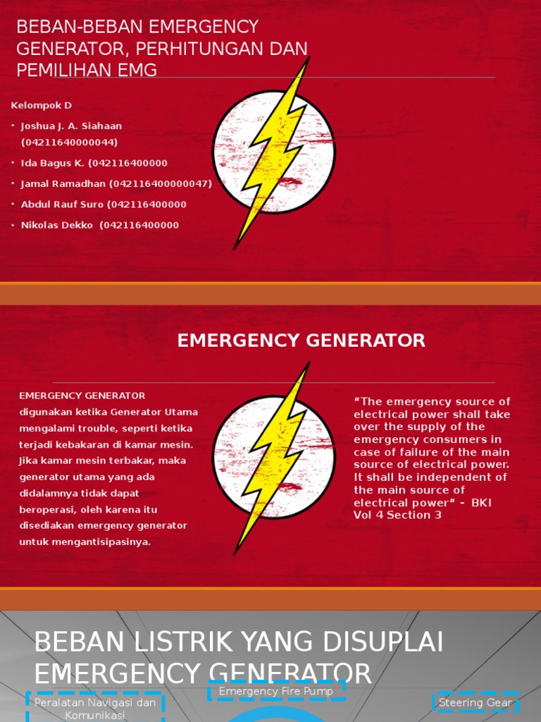Emergency Generator | PDF | Griya & Taman | Teknologi & Rekayasa