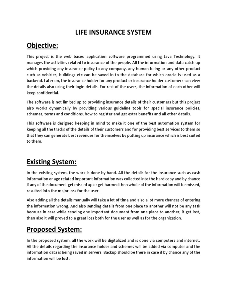 Web-Based Life Insurance Management System | PDF | Web Application ...