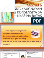 Modyul 6 Ang Kaugnayan NG Konsensya Sa Likas Na Batas Moral 1