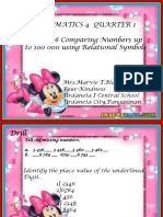 Lesson 6 - MathMATH Q1 Lesson 6 Comparing Numbers Up To 100 000 Using Relational Symbols Marvietblanco