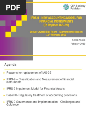 Ifrs 9 New Accounting Model For Financial Instruments To Replace Ias 39 International Financial Reporting Standards Financial Economics
