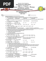 Math 8 Q1 Test