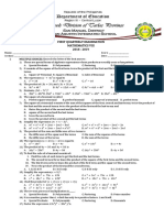 Math 8 Q1 Test