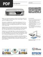 Epson EB-W12 Projector Datasheet