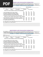 Basic Evaluation Form for simple training