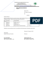 Surat Nota Pesanan BHP