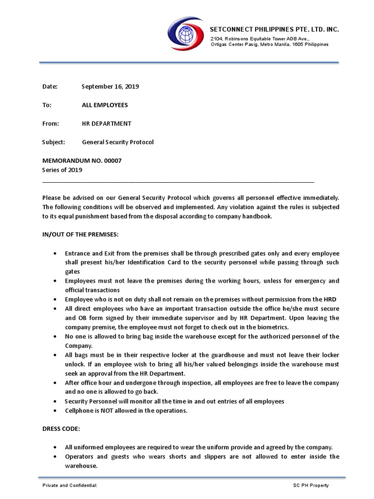 Security Protocol | PDF | Government Information | National Security