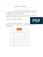 ¿Qué Es Una Variable en Estadística?