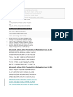 Microsoft Office 2010 Product Key/Activation Key 32 Bit