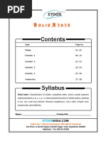 IIT JEE Main Advanced Physical Chemistry 12th Solid State PDF