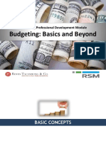 Budgeting: Basics and Beyond: Continuing Professional Development Module