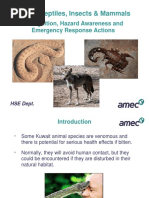 Snake Hazard Awareness and Safety Guide | PDF | Snake | Venomous Snakes