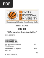 Download AFORESTATION AND DEFORESTATION by Rana Vivek Singh SN42718756 doc pdf