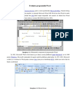 Evoluțiea Programului Word: Procesor de Text Microsoft Office