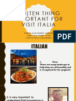 Ten Thing Important For Visit Italia: Mariaalejandra Vargas Camilo Andresdiaz Lizeth Ruizsaavedra