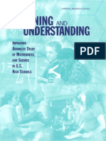 Learning and Understanding - Improving Advanced Study of Mathematics and Science in U.S. High Schools PDF