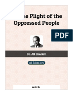 On the plight of oppressed people 