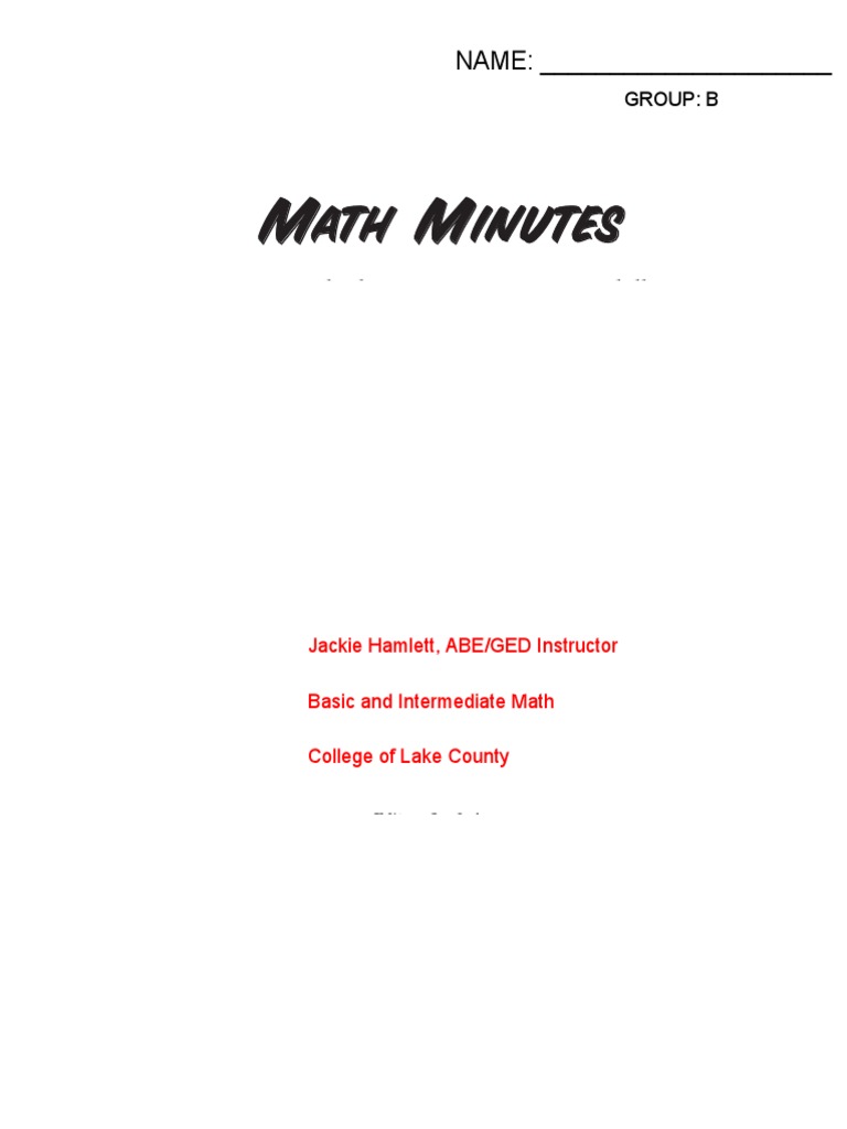 Sixth-Grade Math Minutes: Written by | PDF | Geometry | Elementary Geometry