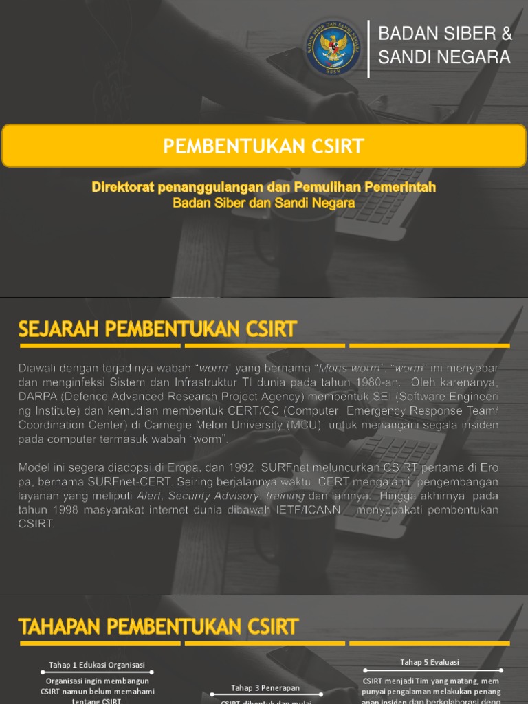 Pembentukan CSIRT di Jogja | PDF | Bisnis