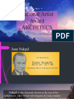 National Artist Award For Architec