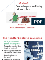 Employee Counseling and Wellbeing at Workplace