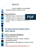 Sunscreens: Skin Damage From Radiation Is Cumulative Whether Sunburn Occurs or Not