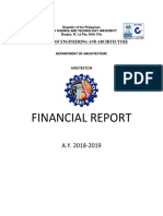 Financial Report: College of Engineering and Architecture