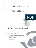 Write Email Effectively