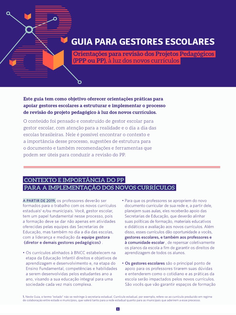 Guia Para Gestores Escolares Sobre o Ppp Pedagogia Escolas