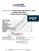 Renal Function Based Dose Adjustments Adult Inpatient - Ambulatory 17.06.27
