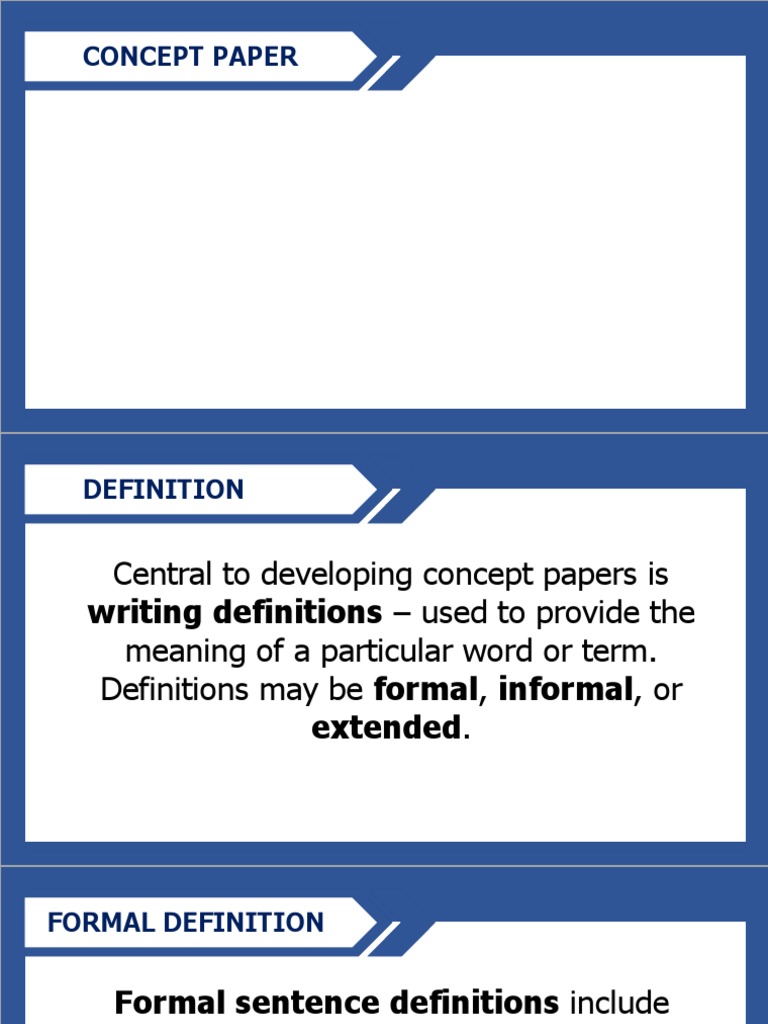 How to Write Effective Concept Papers | PDF | Concept | Definition