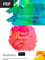 Input and Output Devices