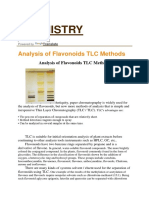 Chemistry: Analysis of Flavonoids TLC Methods