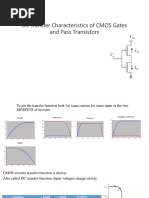 DC Transfer Characteristics of CMOS Gates and Pass Transistors