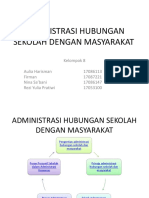 Administrasi Hubungan Sekolah Dengan Masyarakat