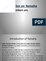 Strategies of Yamaha