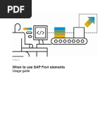 SAP Fiori Elements Usage Guide - August 2019