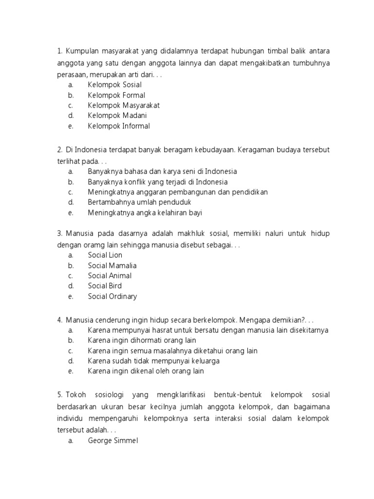 Soal Uts Kls 11