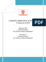 Computer Application in Business NOTES PDF